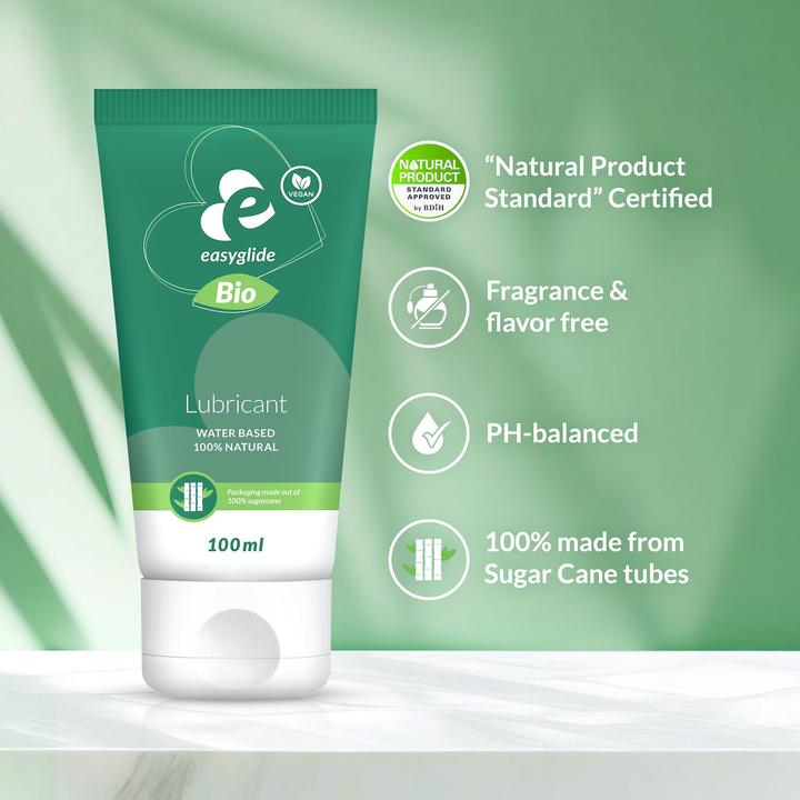 Actual product image EasyGlide Waterbased Lubricant Bio (100 ml)