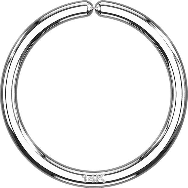 Actual product image Star Piercing Micro Piercing Ring 14k white gold (without brass, 14k gold)