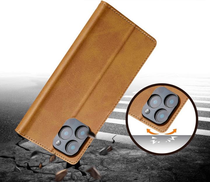 Actual product image LC.Imeeke iPhone 16 Pro - leather case cover (Apple iPhone 16 Pro)