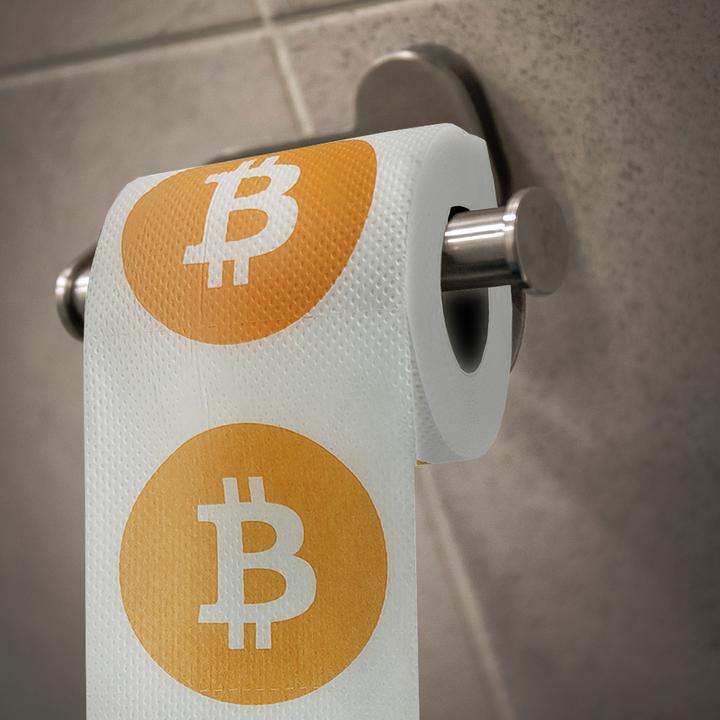 Produktbild Thumbs Up Mad Monkey Toilettenpapier "Bitcoin" (1 x)
