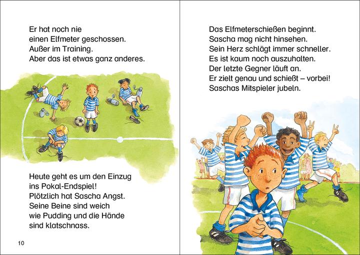 Immagine prodotto Leselöwen - Das Original - 7-Minuten-Geschichten zum Lesenlernen - Fussball, Tore, Meis (Tedesco, I primi lettori Loewe, 2022)