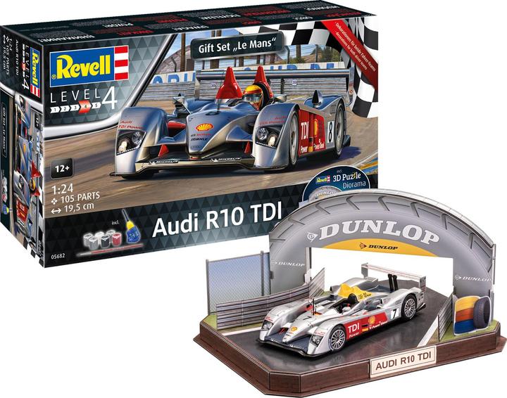 Produktbild Revell Gift Set Audi R10 TDI Le Mans + 3D Puzzle Diorama