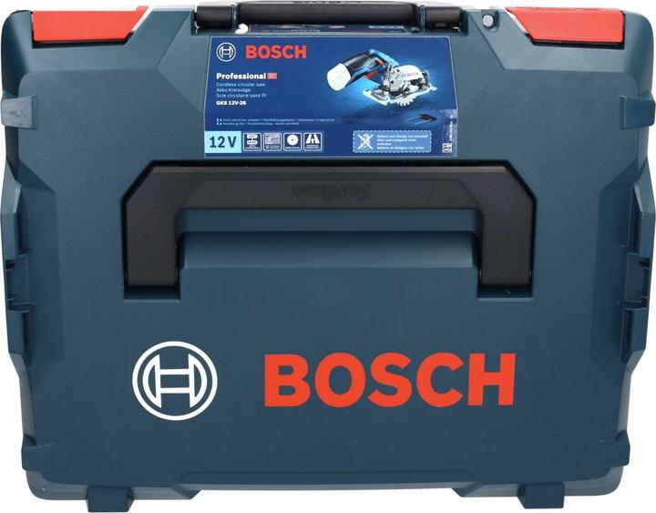 Productafbeelding Bosch Professional Bosch GKS 12V-26 Professionele accu cirkelzaag 12 V 85 mm + 1x accu 2.0 Ah + lader + L-Boxx