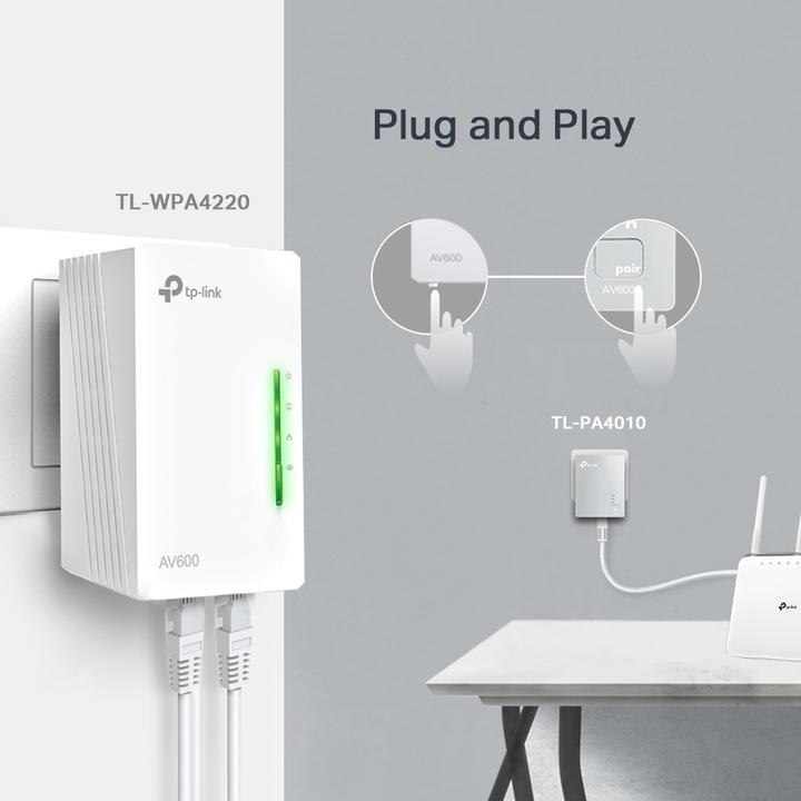 Image du produit TP-Link Courant porteur en ligne TL-WPA4221 KIT (600 Mbit/s)