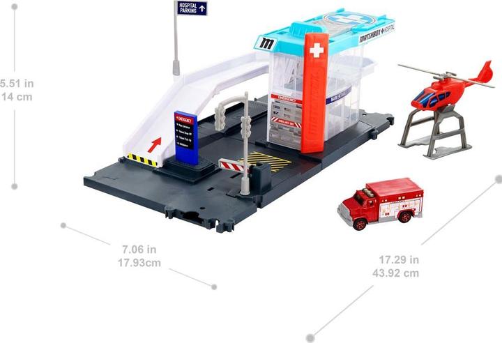 Image du produit Matchbox Playset Hopital - Circuit / Petite Voiture - Dès 3 ans