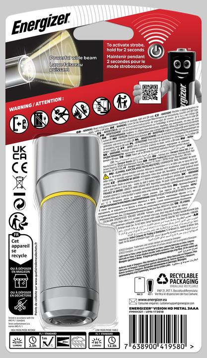 Produktbild Energizer Vision HD (9.80 cm, 270 lm)