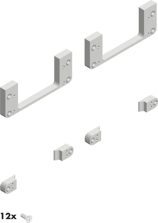 Cinetto PS40.02 Adapter zur Schraubbefestigung, Zamak (1 Stk.)
