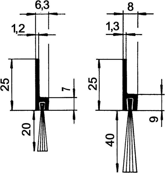 Actual product image OK-Line Brush seals