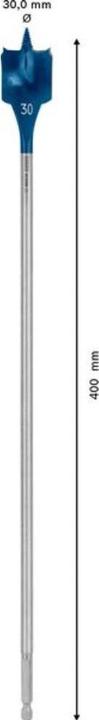 Actual product image Bosch Professional Zubehör Expert SelfCut Speed flat milling drill, 30 x 400 mm (30 mm)