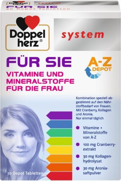 Doppelherz system FÜR SIE, 30 St. Tabletten (30 Stück, Tabletten)