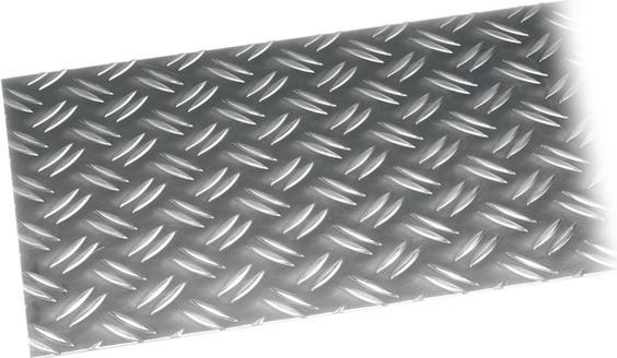 Actual product image Alfer Chequer plate (500 mm, 250 mm, 2 mm)