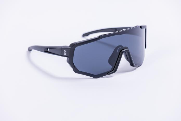 Actual product image Coast Optics Nita sports glasses Black with Black Sun and clear lens (Black, Lucid, Black Sun)