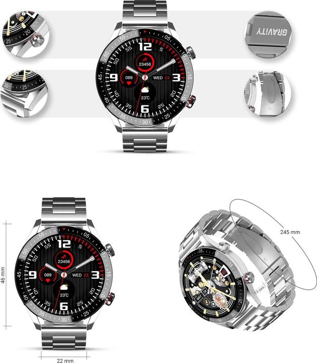 Image du produit Gravity GT4-3 Herren-Smartwatch