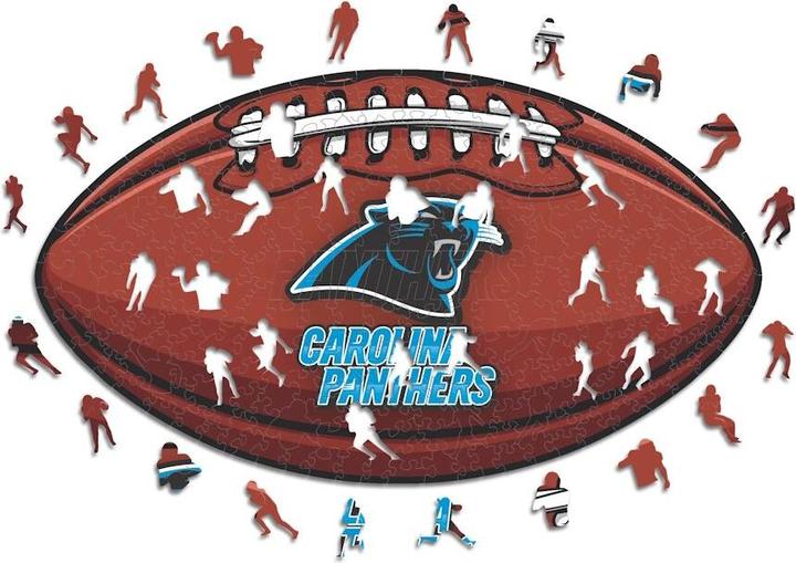 Immagine prodotto Iconic NFL - Carolina Panthers– Football con Logo - Puzzle in Legno Taglia M (270 Pezzi) (270 pezzi)