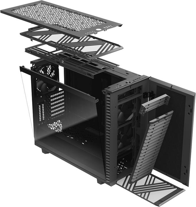 Produktbild Fractal Define 7 Gray TG Light Tint (ATX, mATX, Mini-ITX, E-ATX)