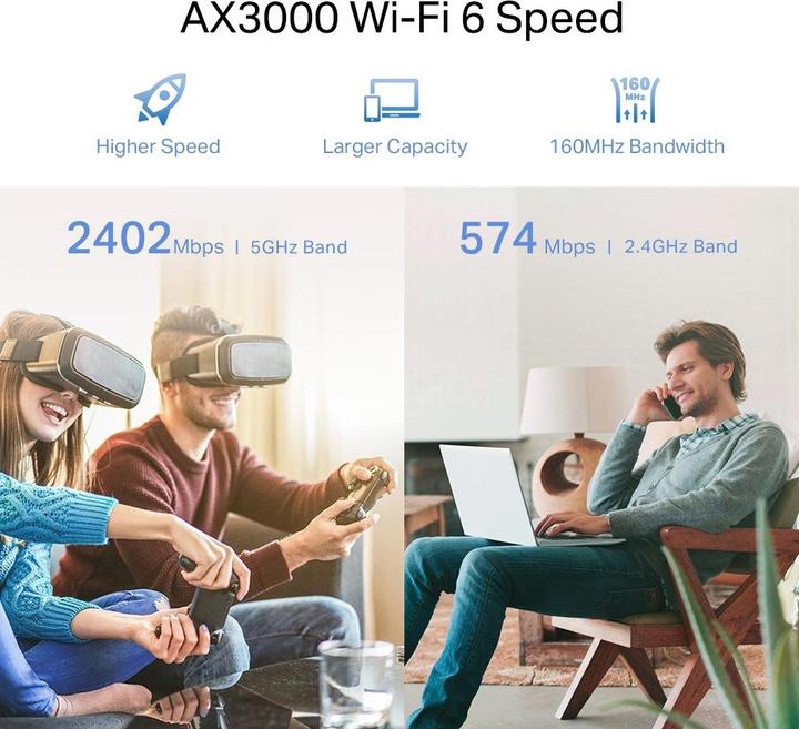 Actual product image TP-Link RE700X (2402 Mbit/s, 574 Mbit/s)