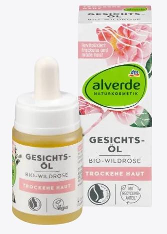 Immagine prodotto dm alverde Olio viso biologico alla rosa selvatica (15 ml, Olio viso)