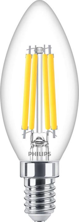 Image du produit Philips MASTER Value Bougie LED dimmable 3,4W (40W) E14 B35 927 verre clair (E14, 3.40 W, 470 lm, D)