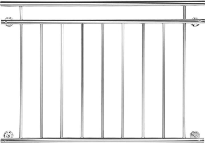 Produktbild Wiltec Balkongeländer Edelstahl 90x128cm französischer Balkon Geländer Robust