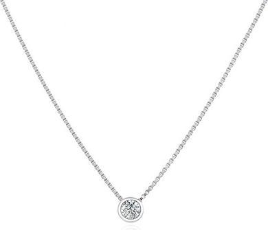 Immagine prodotto Agato Collana minimalista in argento con zircone chiaro AGS1561/47-W