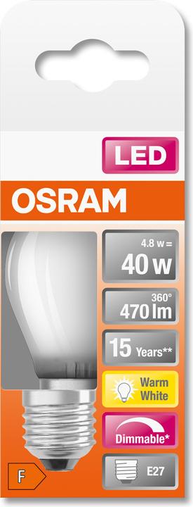 Immagine prodotto Osram Superstar Classic P40 (E27, 4.80 W, 470 lm, 6 x, F)