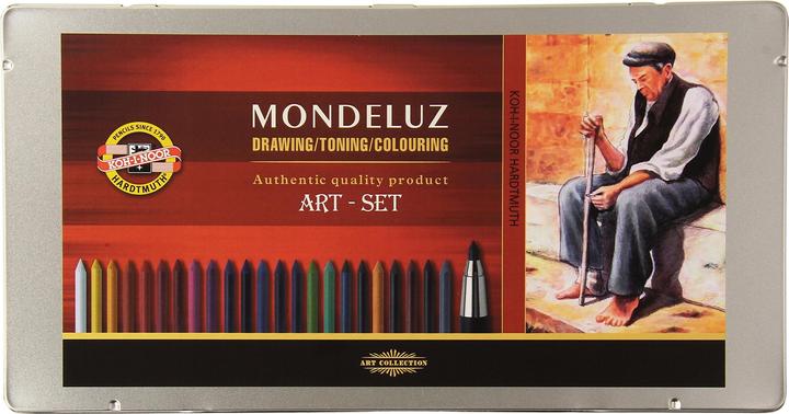 Actual product image Koh-i-Noor Mondeluz Watercolour Drawing Set (32 x)