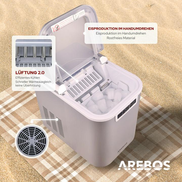 Produktbild Arebos Eiswürfelmaschine
