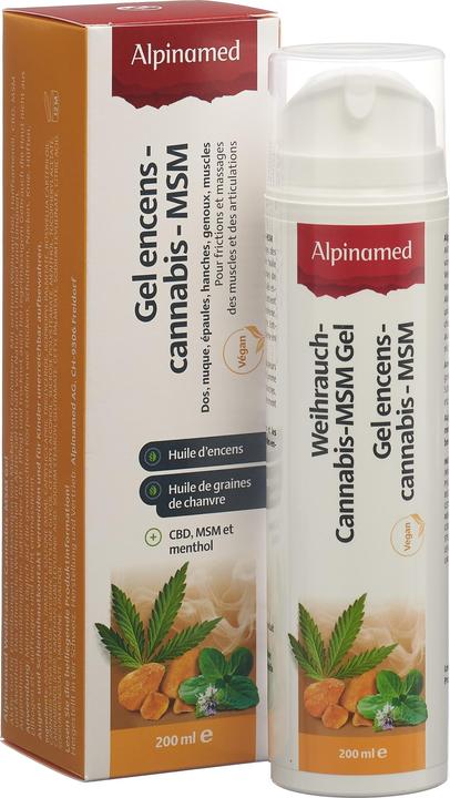 Produktbild Alpinamed Weihrauch Cannabis MSM Gel Gel (1 x, 200 ml, 280 g)
