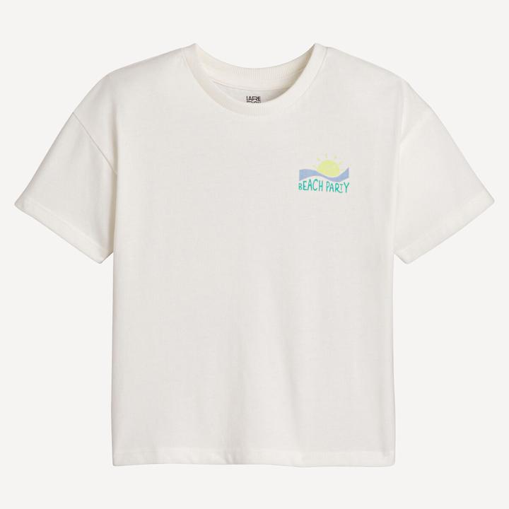 La Redoute Collections T-Shirt mit Rundhals und Motiv hinten (102)