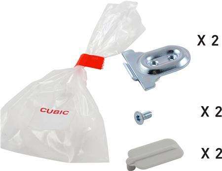 Actual product image Cubic Mounting kit for 1 bracket, consisting of bracket, screws and cover for bracket mounting