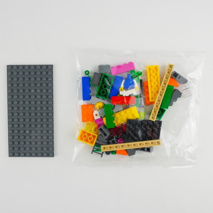 Actual product image LEGO SERIOUS PLAY Set 10 Packs und 10 8x16 Platten Dunkelgrau - NEU! Teile 20x