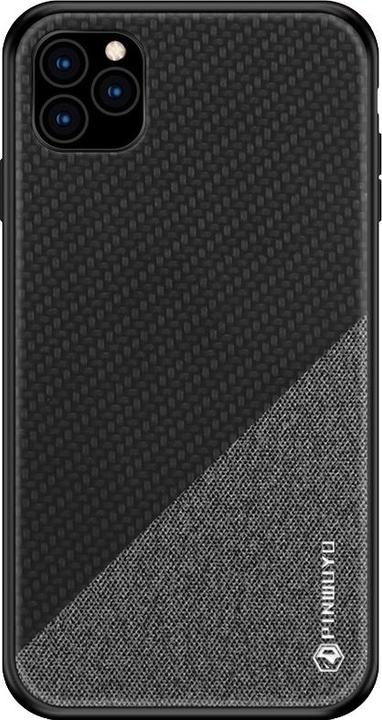 Immagine prodotto Pinwuyo Custodia iPhone 11 Pro Slim in gomma tessuto nero grigio (Apple iPhone 11 Pro)