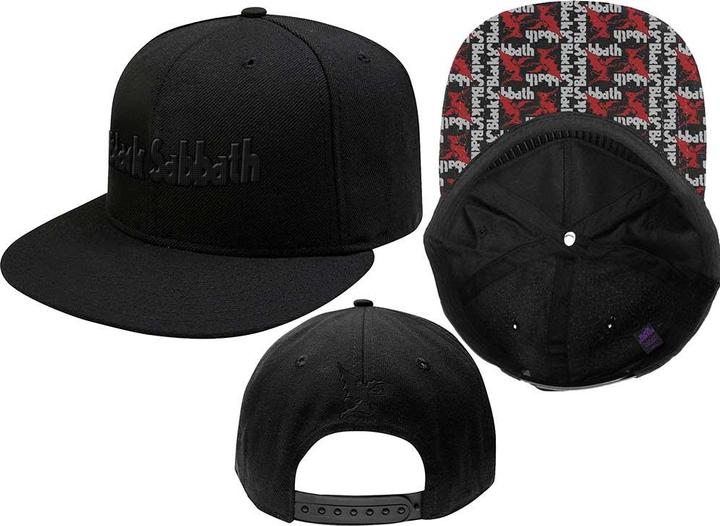 Black Sabbath BL Sabbath Logo & Demon Snapback Cap
