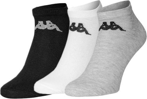 Kappa Socks Söckchen 3 Paar Schwarz/Weiss/Grau (39 - 42)