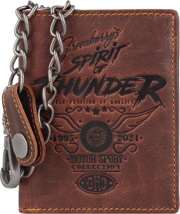 Actual product image Greenburry Racing Collection Bristol wallet RFID leather 10 cm