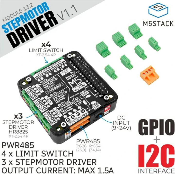 Actual product image M5Stack Stepper motor driver module 13.2