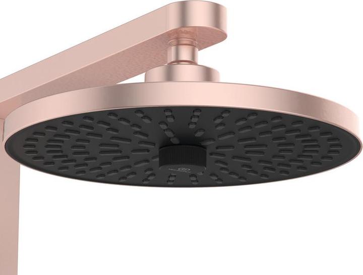 Produktbild Ideal Standard Duschsystem Alu+: Ceraflow Brausearmatur 2 Ablagen, 2F-Handbrause, 2F-Kopfbrause