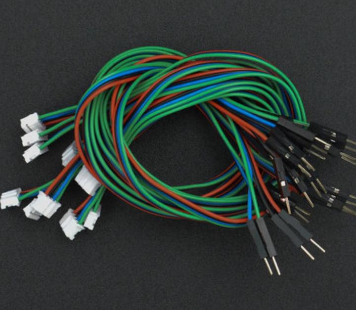Actual product image DFRobot Gravity 4pin IIC/I2C/UART PH2.0 to Dupont Male Cable 30cm 10pcs