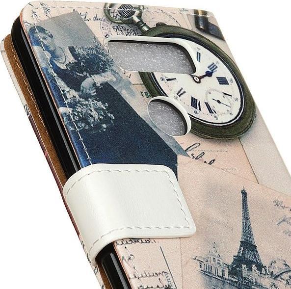 Actual product image MU Classic Leather book cover with pattern (LG V30)