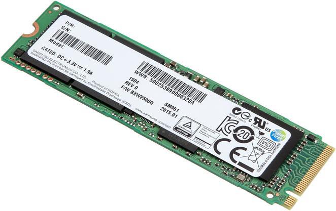 Produktbild Samsung SM951 NVMe, bulk (512 GB)