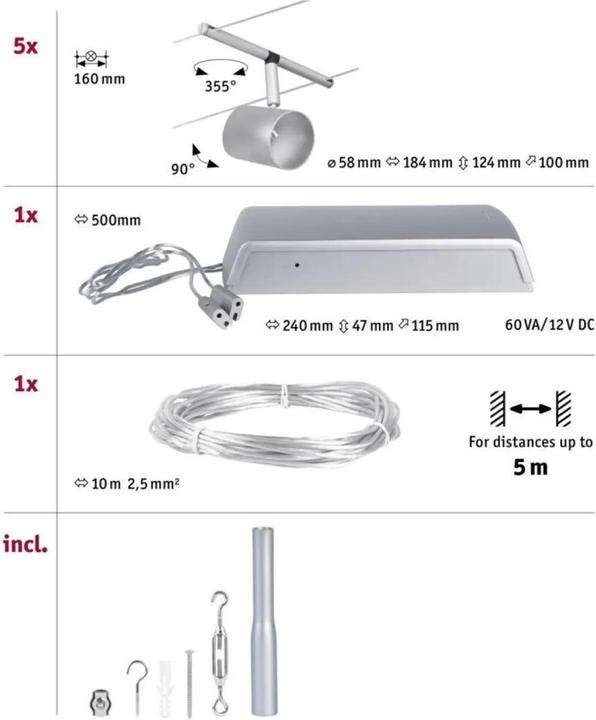 Actual product image Paulmann Lamps Set Cup