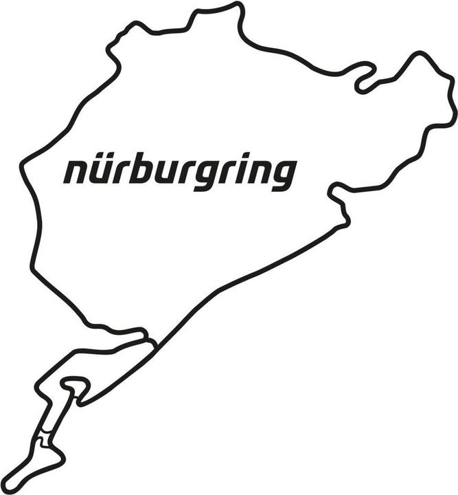 Immagine prodotto Nürburgring Sagoma completa del percorso (37 x 40 cm)