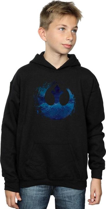 Immagine prodotto Star Wars The Rise Of Skywalker Resistance Symbol Wave Felpa con Cappuccio Ragazzi (128)