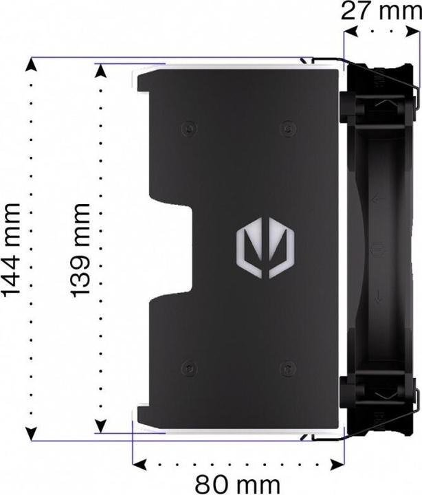 Actual product image Endorfy Fortis 5 ARGB Black (144 mm)