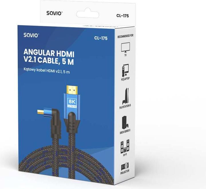 Image du produit Savio HDMI – HDMI (5 m, HDMI)