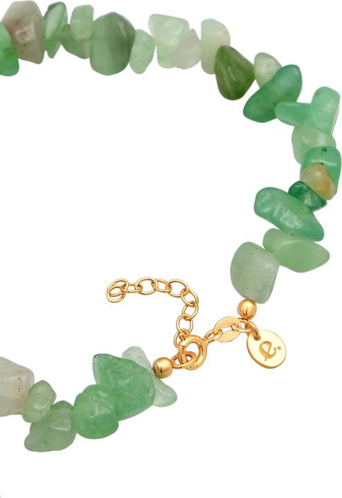 Immagine prodotto Elli PREMIUM Gioielli per i piedi Scheggia di avventurina in argento 925 placcato oro (Plastico, Argento 925 placcato oro, Avventurina, 22 cm)