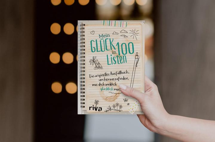 Actual product image Mein Glück in 100 Listen (German, Riva Publishing House, 2017)