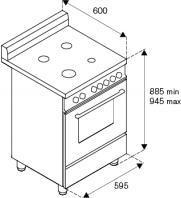 Immagine prodotto La Germania Bertazzoni Americana AMN664EXT cucina Piano cottura Acciaio inossidabile Gas A