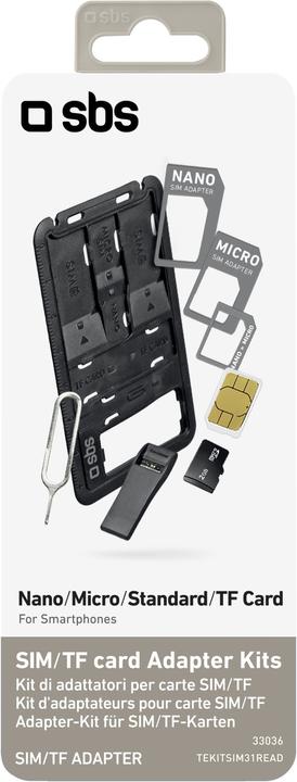 Produktbild SBS Adaptersatz für SIM / TF - Karten