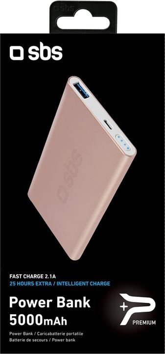 Actual product image SBS Fast charge 5000mAh Power bank - Gold Collection (5000 mAh, 18.50 Wh)